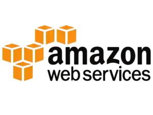 Amazon Web Services (AWS) logo, consisting of orange cubes against a dark green background, symbolizing AWS penetration testing services.
