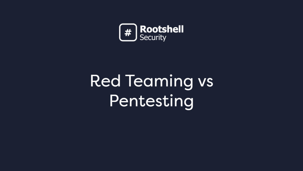 Red Team vs Pentesting