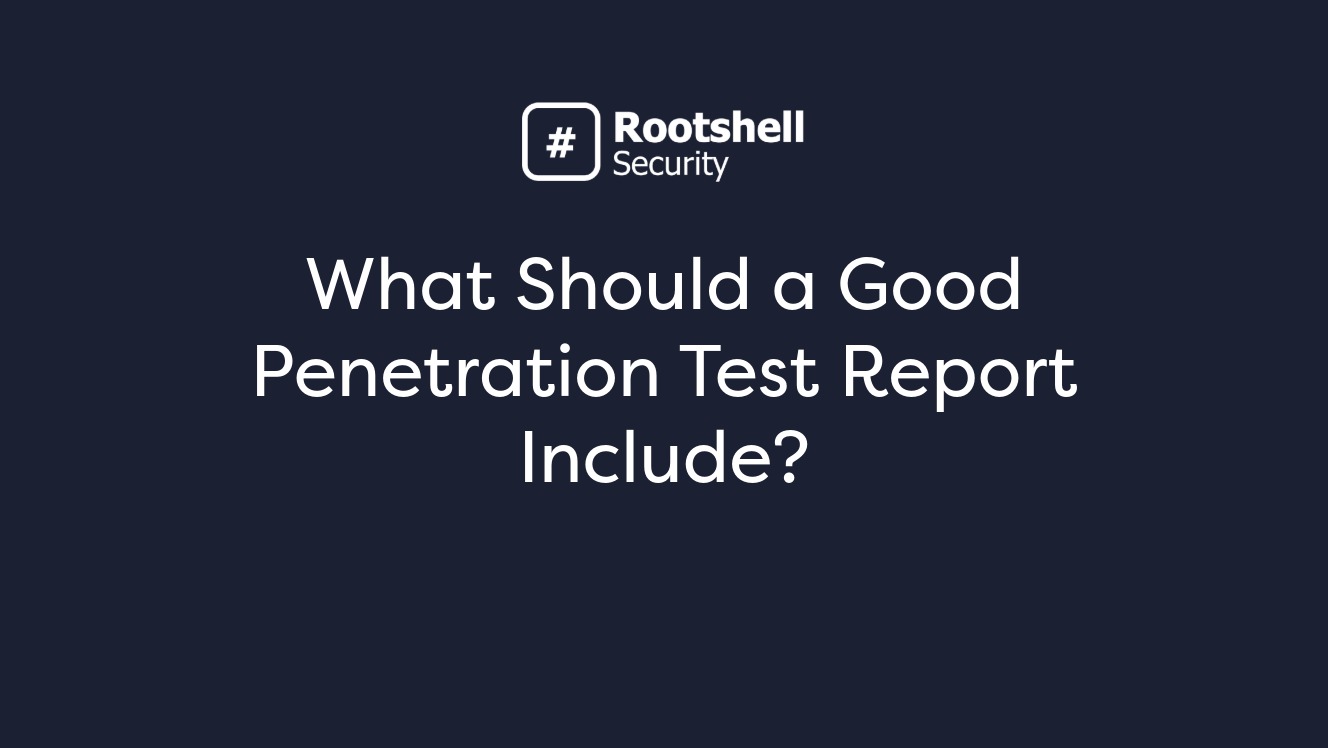 What is a Penetration Testing Report? | Rootshell Security