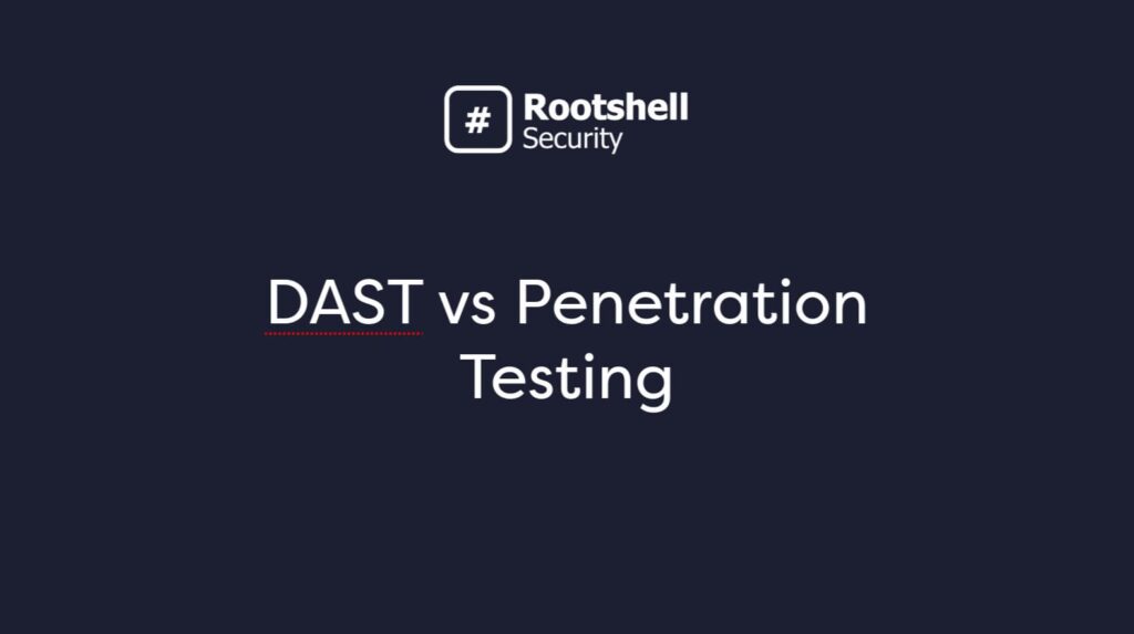 dast vs pentest