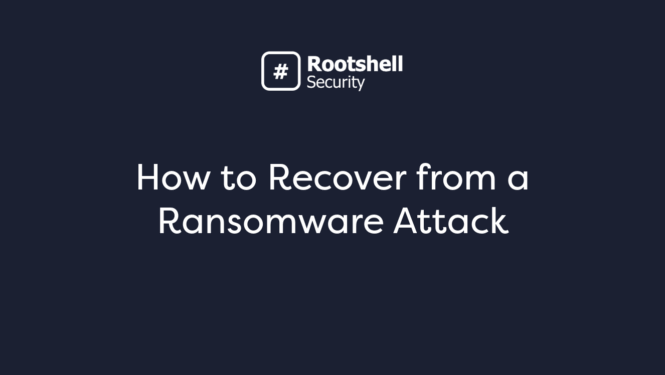 How to Recover from a Ransomware Attack