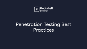 pentesting best practise